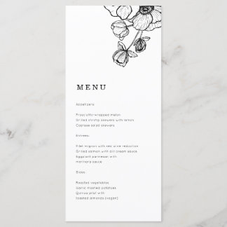 Menu Mariage Anemone