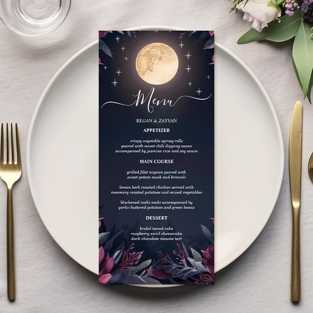 Menu Mariage au Jardin de Minuit sous la Lune (Créateur téléchargé)