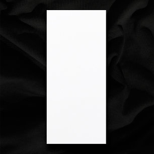 Menu Mariage blanc clair de 4 po x 9 po