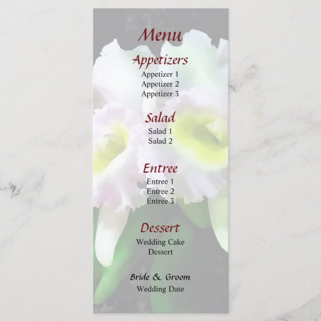 Menu Mariage BLC Mary Ellen Underwood Krull-Smith (Devant)