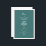 Menu Mariage bleu<br><div class="desc">Créez votre propre menu Mariage bleu en entrant vos informations dans les champs fournis. Ce design vient compléter la Suite de Faire-part de mariage Rustic Mountain que l'on trouve dans mon magasin Zazzle.</div>