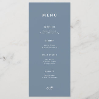Menu Mariage bleu Marseille