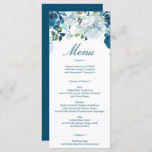 Menu Mariage Blooms de minuit