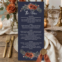 Mariage Bohème Floral Terracotta Navy