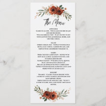 Mariage Bohème Floral Terracotta Sombre