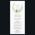 Menu Mariage botanique de la couronne verte<br><div class="desc">Ce menu Mariage présente une belle couronne composée de feuilles dans différentes tonalités de vert. Pour une personnalisation plus avancée de cette conception,  veuillez cliquer sur le bouton "Personnaliser". Des articles correspondants sont également disponibles.</div>