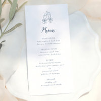 Mariage Caprice Rétro Doodle Rayures Bleues