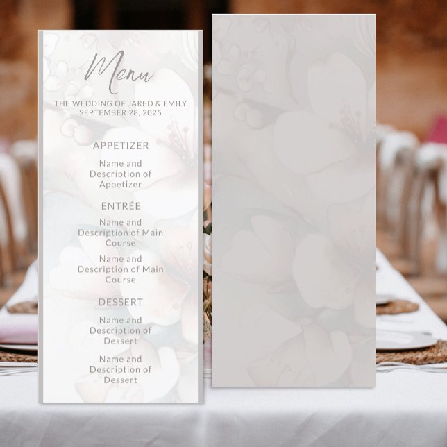 Menu Mariage Cherry Blossom (Créateur téléchargé)