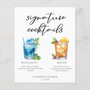 Menu Mariage Cocktails Signature Tropical