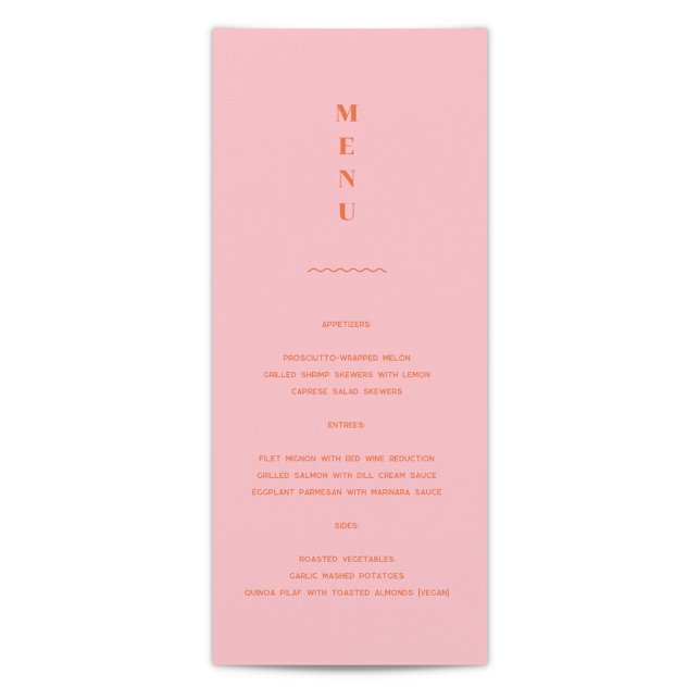 Menu Mariage Daisy (Créateur téléchargé)