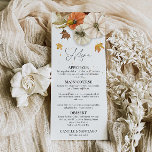 Menu Mariage de automne rustique<br><div class="desc">Ces Cartes de Menu Mariages se marient magnifiquement avec des cuillères à soupe rustiques, ajoutant une touche magique et chaleureuse à votre fête mariage. Améliorez votre expérience mariage : charmez vos invités et créez des souvenirs qui dernier toute une vie. Correspondance d'éléments dans notre collection de Mariages de automne rustiques...</div>