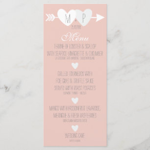 Menu Mariage de deux coeurs
