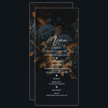 Menu Mariage de Glam Boho bleu foncé de la marine<br><div class="desc">Correspondance d'objets dans mon magasin.</div>