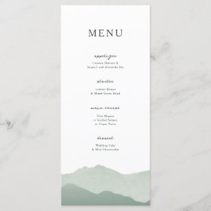 Menu Mariage de la chaîne de montagnes