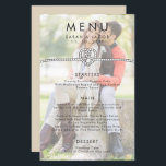 Menu Mariage de la corde de photo personnalisée<br><div class="desc">Menu Mariage de la corde de photo personnalisée.</div>