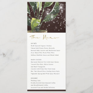 MENU MARIAGE DE LA NUIT MASON JAR DE PALME TROPICA