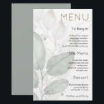 Menu Mariage de l'aquarelle de remplissage budgéta<br><div class="desc">Un prix économique de 5, 5" x 8, 5", sur un élégant stock LINEN de 110 lb - pour une sensation de luxe à un bon rapport qualité-prix, il est parfait pour les menus, ainsi que des invitations et des programmes, etc. Cette alternative de taille budgétaire est également disponible dans...</div>