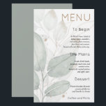 Menu Mariage de l'aquarelle de remplissage budgéta<br><div class="desc">Un prix économique de 5, 5" x 8, 5", sur un élégant stock LINEN de 110 lb - pour une sensation de luxe à un bon rapport qualité-prix, il est parfait pour les menus, ainsi que des invitations et des programmes, etc. Cette alternative de taille budgétaire est également disponible dans...</div>