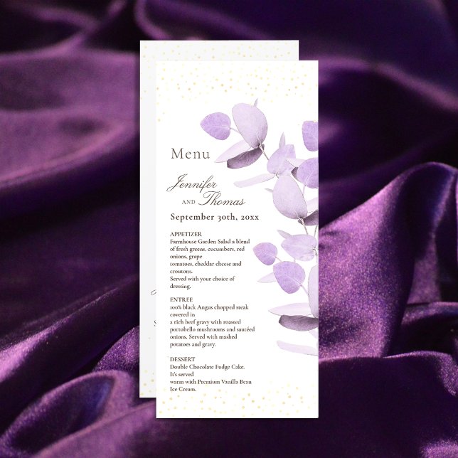 Menu Mariage de Parties scintillant classique Lave (Créateur téléchargé)