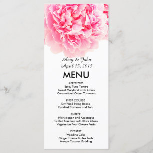 Menu Mariage de pivoine rose beaucoup de pivoine3