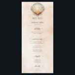Menu Mariage de sable de coquillage moderne<br><div class="desc">Embarquez pour un voyage en toute sérénité avec notre menu mariage sur le thème de la côte. Imaginez les rives tranquilles, la douce accalmie des vagues et l'étreinte douce de la brise marine, le tout encapsulé dans une carte magnifiquement conçue, juste pour vous. Célébrez dans le style entouré par les...</div>