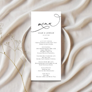 Menu Mariage de script simple