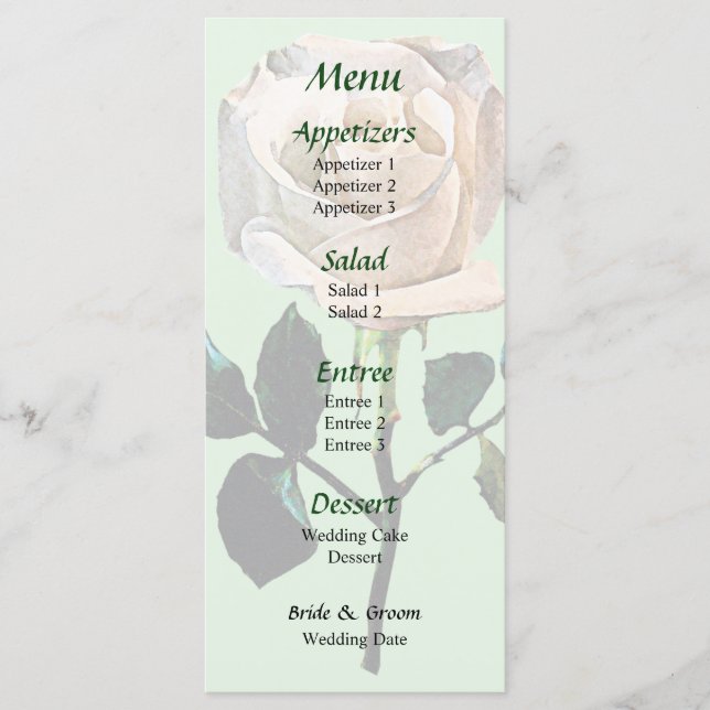 Menu Mariage Delicic Rose Orchid (Devant)