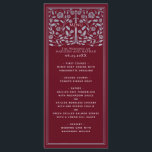 Menu Mariage d'épée médiévale Argent Rouge Royal<br><div class="desc">Célébrez votre journée spéciale avec ce Mariage d'épée médiévale royale. L'argent présenté dans ce design n'est pas un vrai papier peint. Vous pouvez customiser plus loin en cliquant sur le bouton "PERSONNALISER". Pour toute question complémentaire,  veuillez nous contacter à ThePaperieGarden@gmail.com .</div>