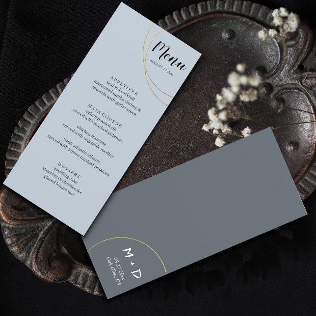 Menu Mariage des anneaux minimalistes (Créateur téléchargé)