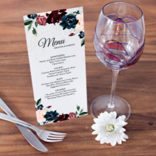 Menu Mariage des célébrations d'été