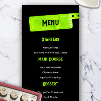 Menu Mariage du festival Mariage Rock and Roll