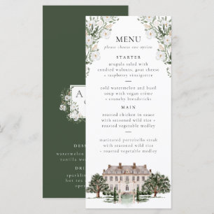 Menu Mariage du manoir rural