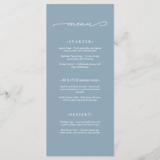 Menu Mariage Élégant et Moderne