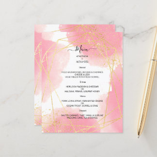 MENU MARIAGE Élégant pour le budget. MENU