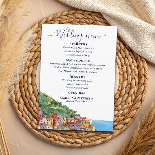 Menu Mariage Élégant sur la Riviera Italienne