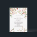 Menu Mariage Fleurs australiennes Rose-Bleu<br><div class="desc">Menu Mariage Fleurs australiennes Rose-Bleu</div>