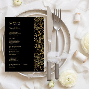 Menu Mariage Fleurs GILDED
