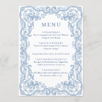 Mariage Floral bleu bleu de la Renaissance
