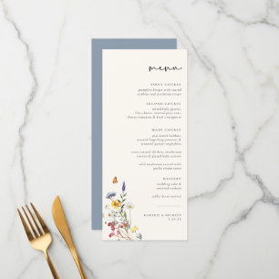 Menu Mariage floral Wild Meadow