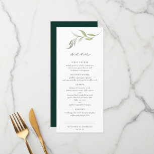 Menu Mariage forestier sauvage