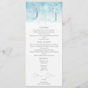 Menu Mariage Fraîcheur d'hiver