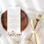Menu Mariage frontalier Fleur sauvage d'automne<br><div class="desc">Menu Mariage frontalier Fleur sauvage d'automne</div>