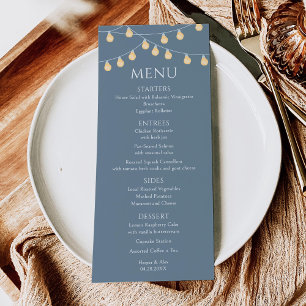 Menu Mariage Garden Lights
