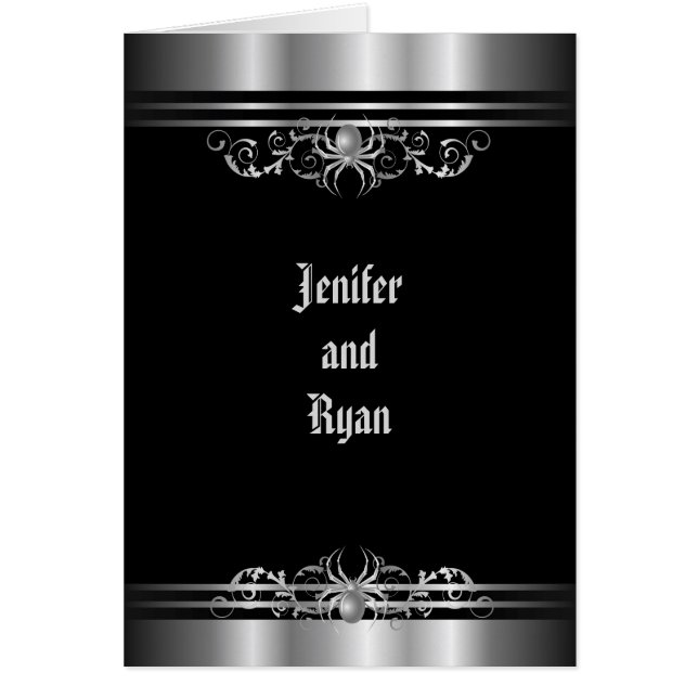 Menu mariage Halloween (Devant)