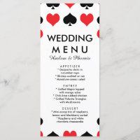 Menu Mariage Hearts Spades Casino