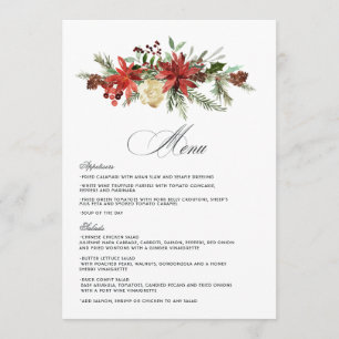 Menu Mariage hivernal de rêve en forêt de feuillus pers