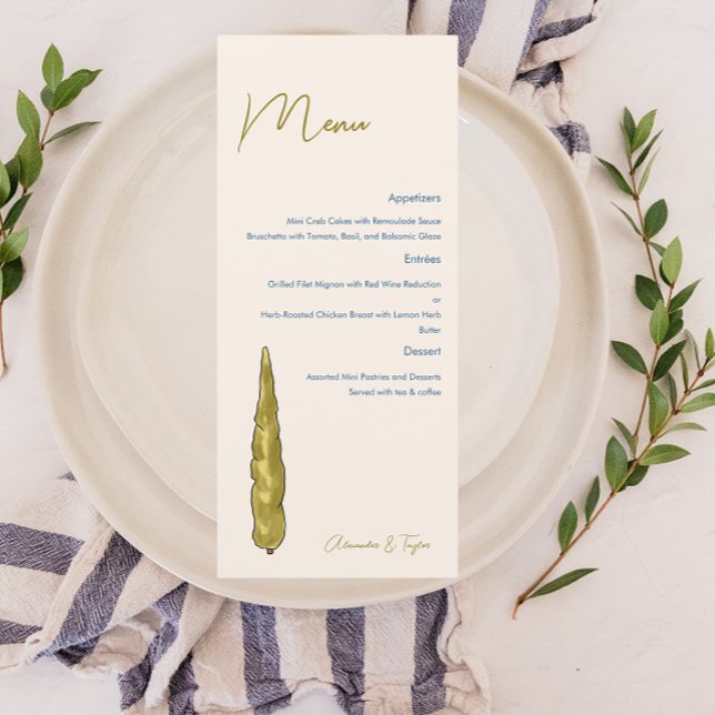 Menu Mariage italien (Créateur téléchargé)