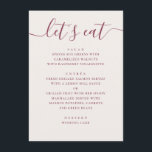Menu Mariage Ivoire Douce. Dîner de Réception en Écritu<br><div class="desc">Une carte de menu de mariage minimaliste conçue pour présenter votre dîner de réception de manière claire et élégante. Placée sur un fond ivoire doux avec une typographie rose baie atténuée, la mise en page combine un titre en écriture cursive avec des sections de menu structurées. Chaque plat est disposé...</div>