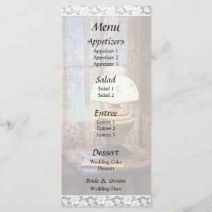 Menu Mariage Lampe À Ouragan