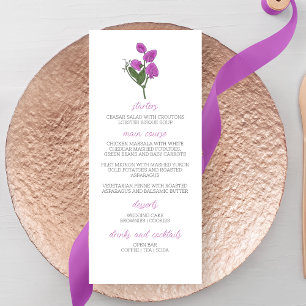 Menu Mariage lathyrus minimaliste